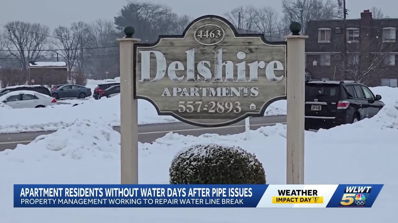 West side apartment residents without water for days after pipe issues