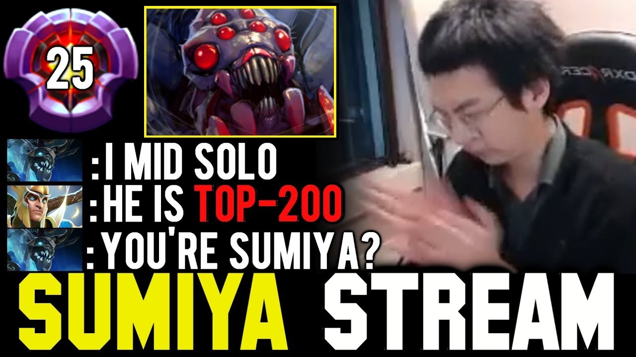 when SUMIYA Invoker meets Master Tier Broodmother | Sumiya Facecam Stream Moment 
