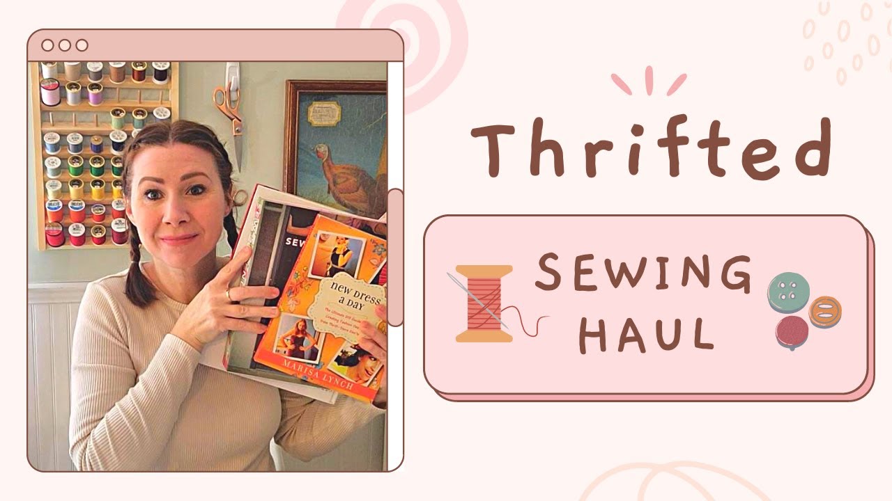 A Thrifted Vintage Sewing Haul #sewing #vintage