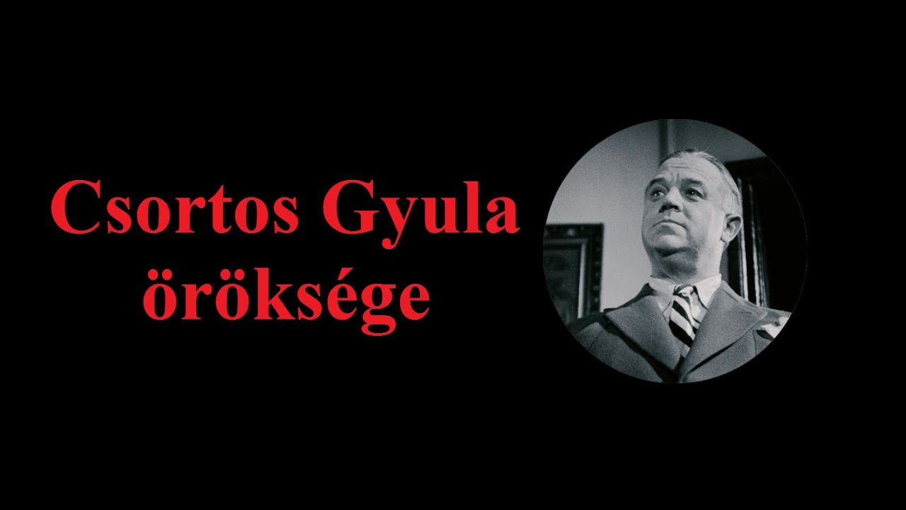 Csortos Gyula a L&eacute;gy j&oacute; mindhal&aacute;lig (1936) c&iacute;mű filmben (2)