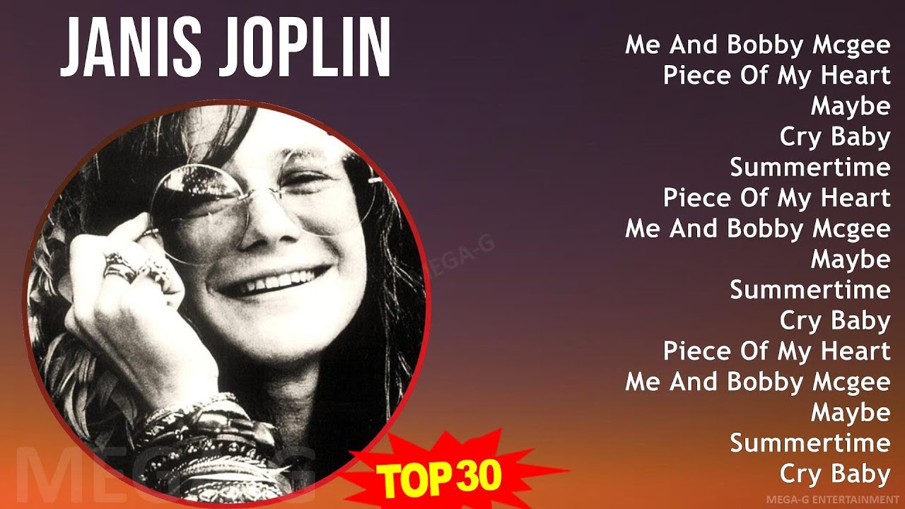 J a n i s J o p l i n 2024 MIX Full Album ~ 1960s Music ~ Top Blues-Rock, Hard Rock Music