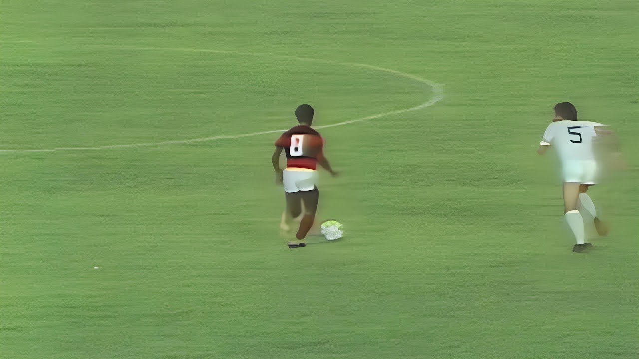 Toda a classe de Adílio na virada contra o Santos (1982)