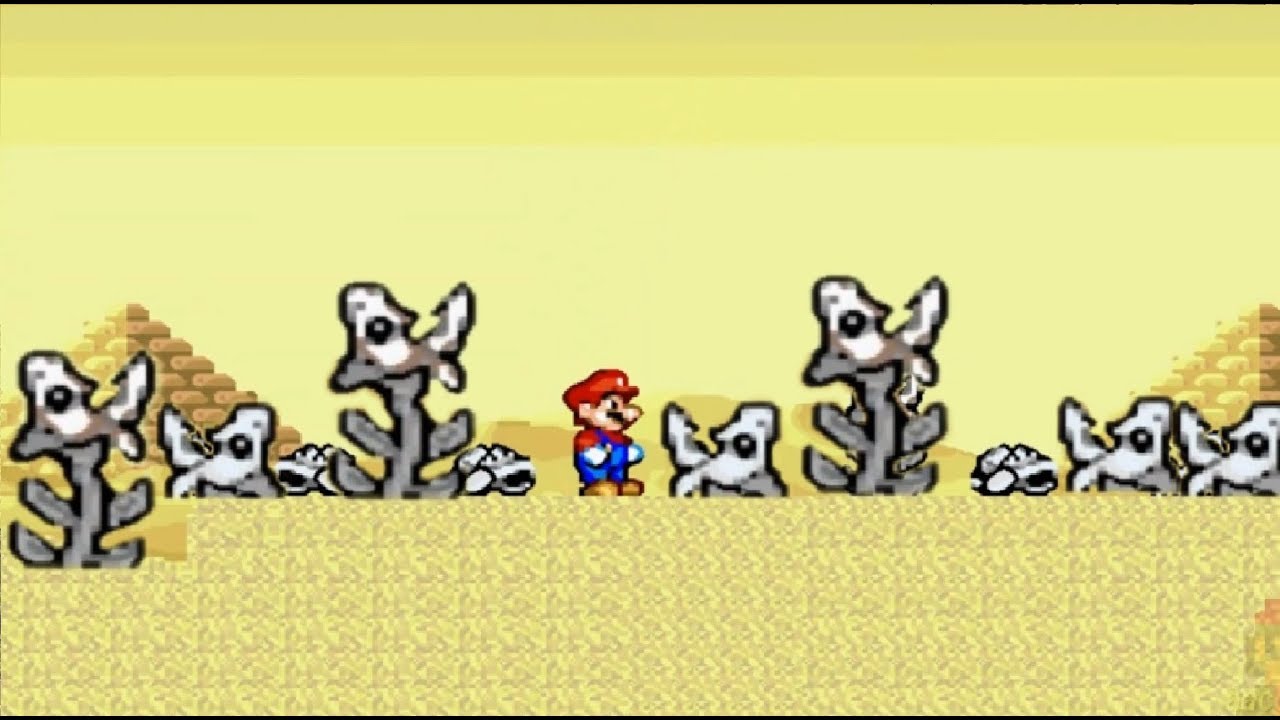 New Super Mario World: Mario's Amazing Adventure 100% World 5: Desert Of The Dead Part 3