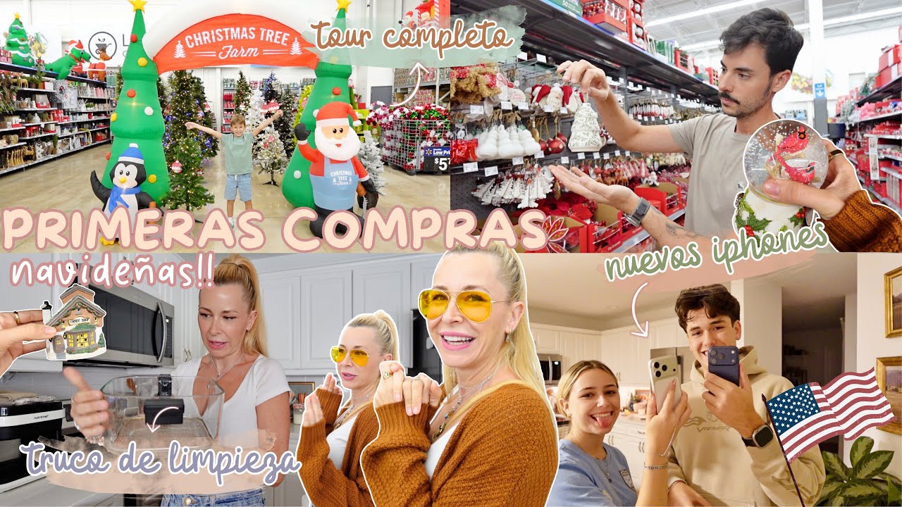🇺🇸 Primeras compras NAVIDE&Ntilde;AS 🎄Todo lo que encuentras en Walmart en NAVIDAD 😱 Nuevo IPHONE 17 VLOG