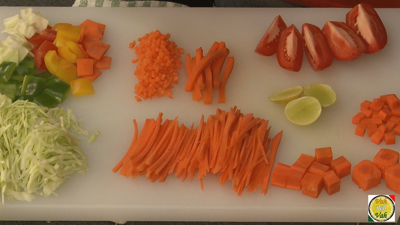Cuts of Vegetables- By Vahchef @ vahrehvah.com