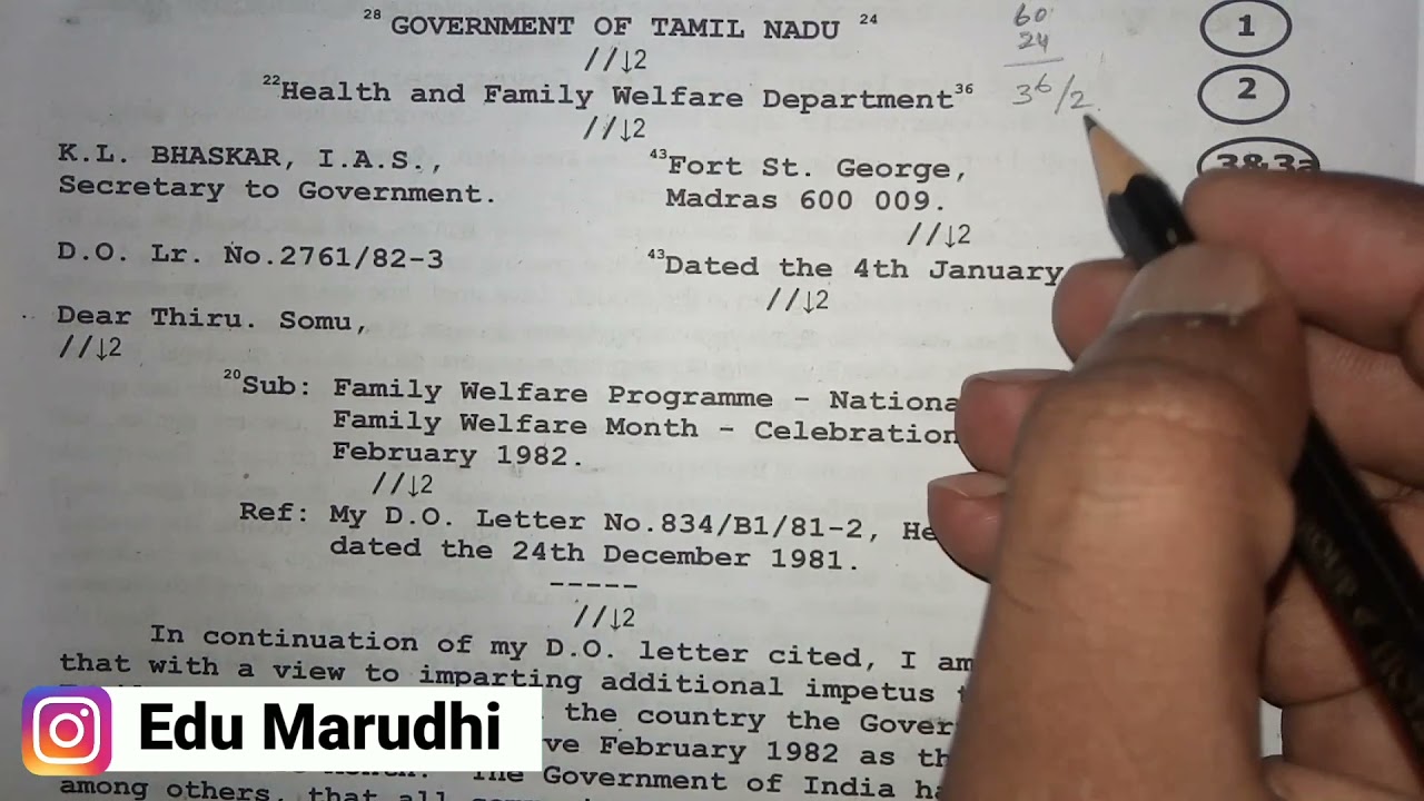 Typewriting English Senior Letter | Part 1 | Typewriting Demi Official Letter