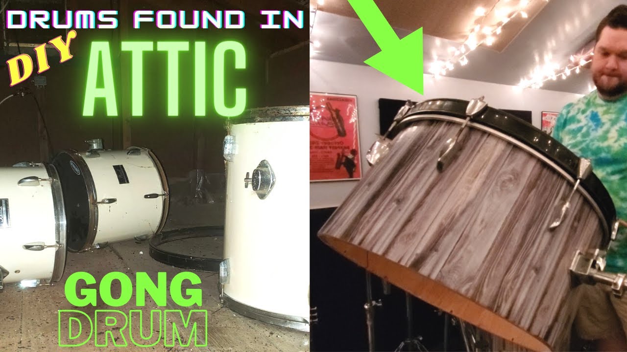 DIY Gong Drum (mounted bass drum)