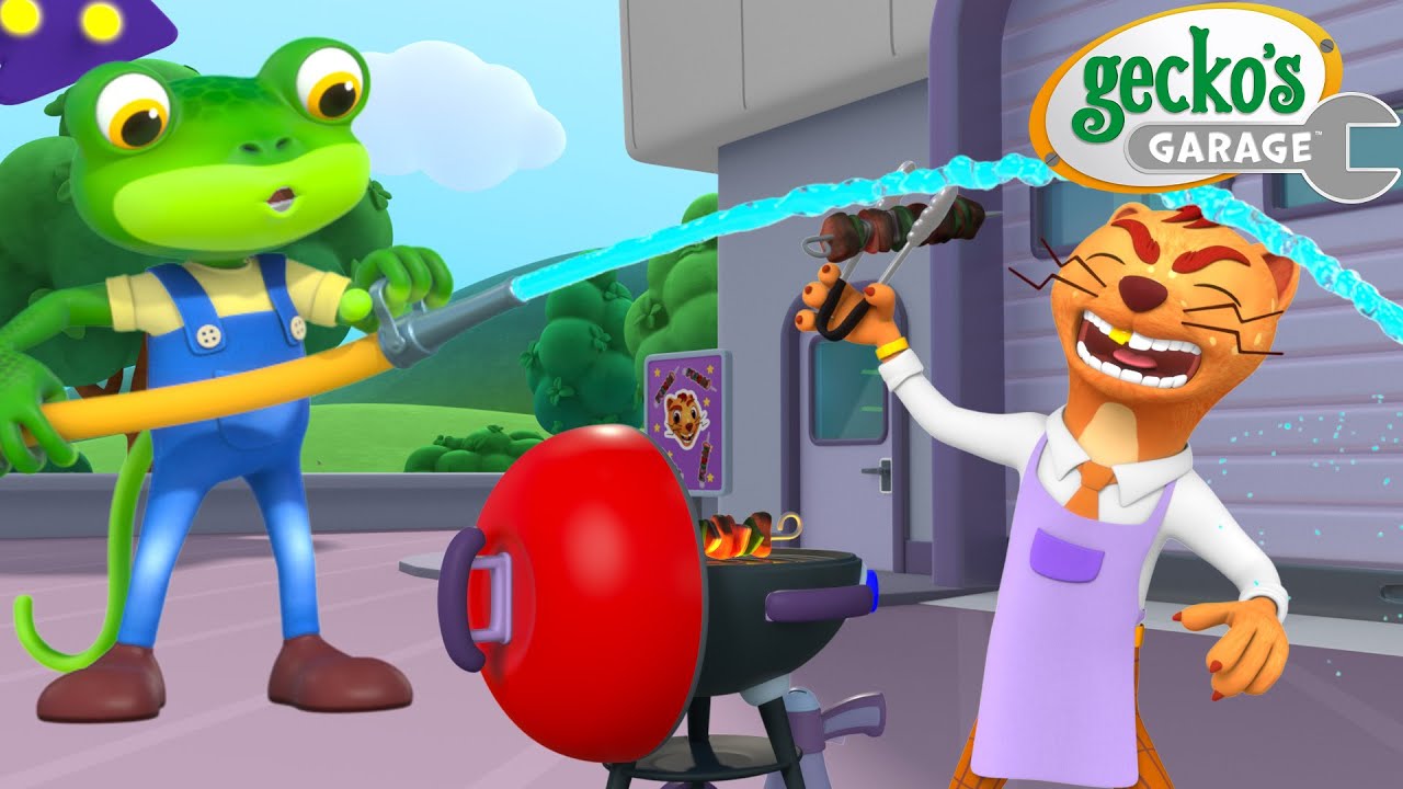 Weasel's BBQ Disaster! | Gecko's Garage 🚚 | Cartoons For Kids | Toddler Fun Learning