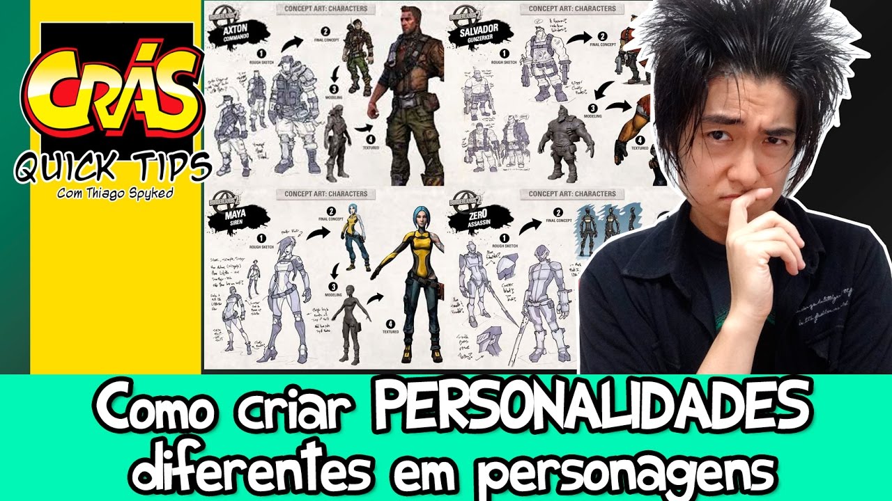 Como criar PERSONALIDADES DIFERENTES em personagens - Crás Quick Tips