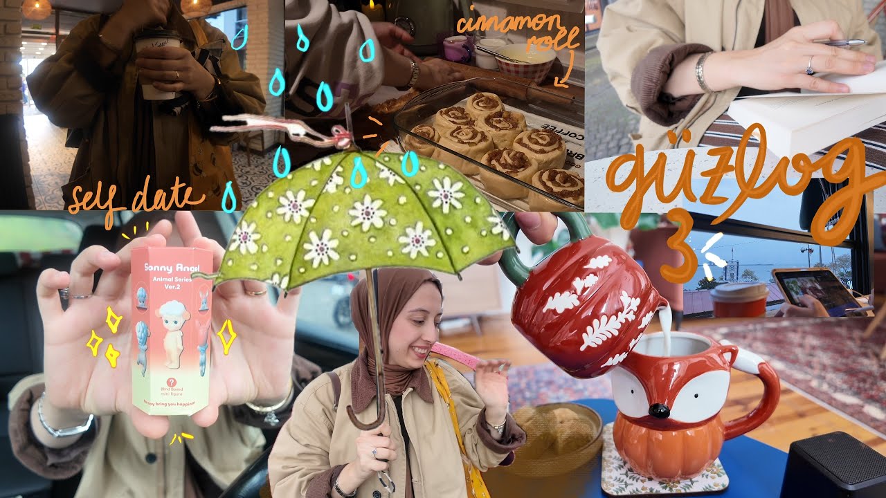 GÜZLOG 3 | “yağmurlu günlerde mutlu oluyorum” cinnamon roll yapıyoruz, sonbahar ajandası