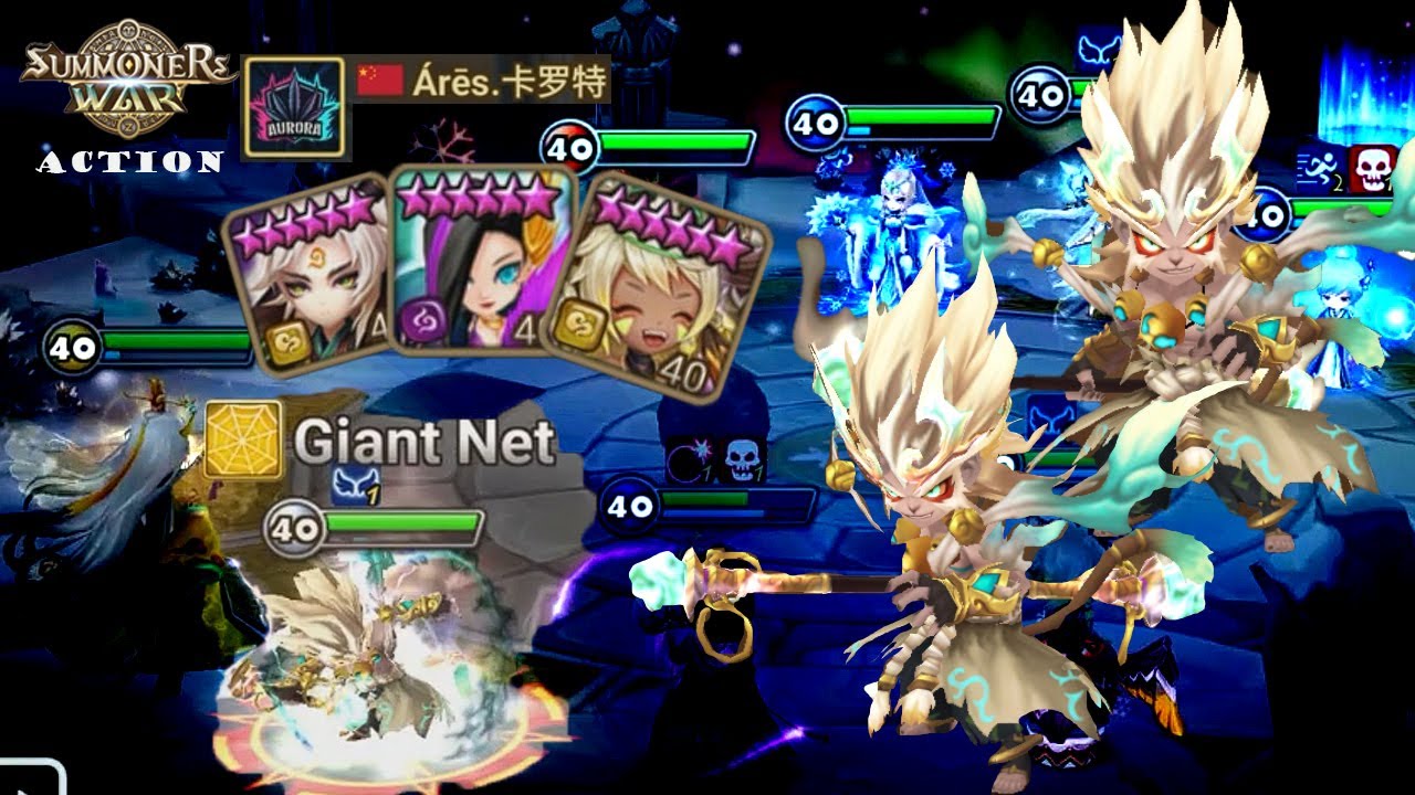 WORLD ARENA | Light Monkey King - Qitian Dasheng TEAM | RTA - Summoners War