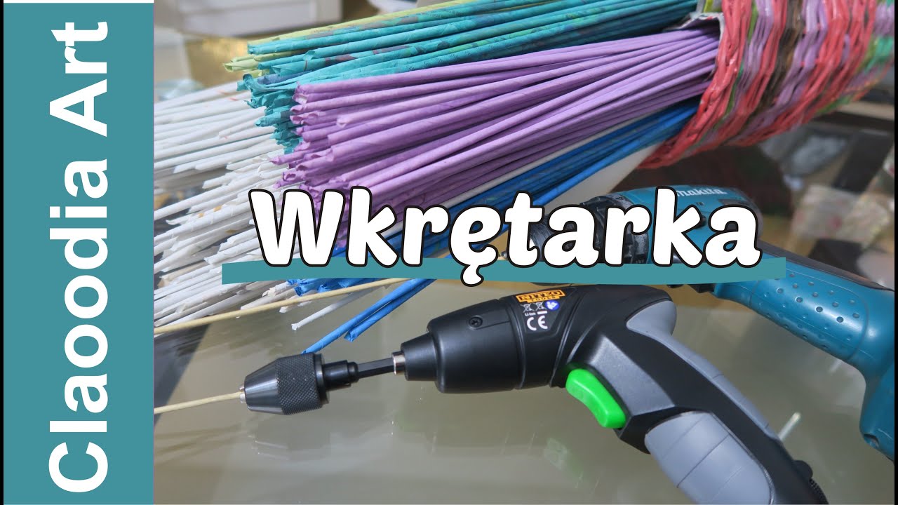 Jak skręcać rurki wkrętarką? Papierowa wiklina (How twist tube with drill? Paper wicker)