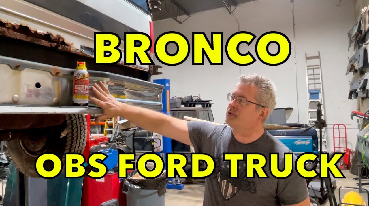 How To Remove Rear Bumper Ford Bronco  OBS Ford F-150 F-250 F350