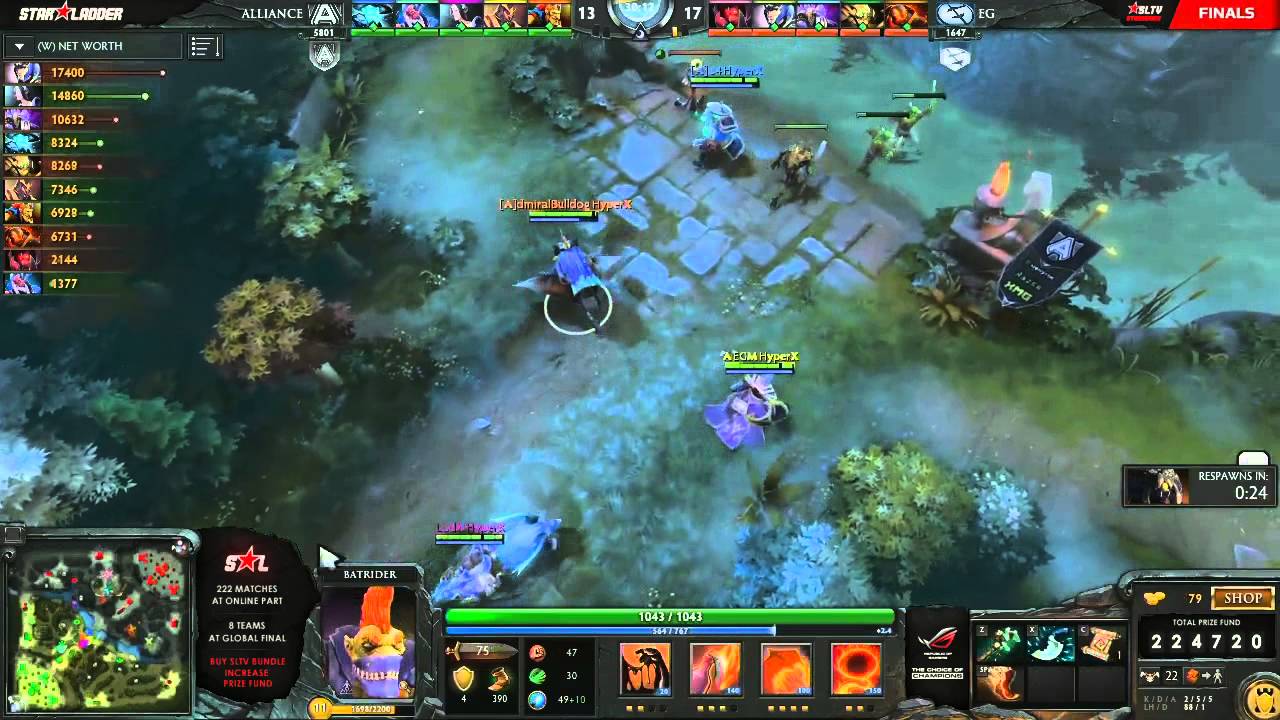 Alliance vs EG - Game 2 (Starladder IX LAN - WB Round 1) [SO DAMN EPIC]