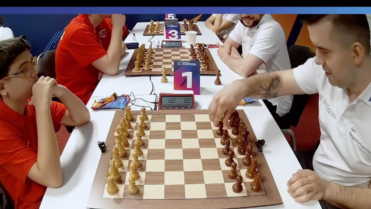 Argentine chess prodigy vs. Blitz World Champion / Faustino Oro 2463 vs. Ian Nepomniachtchi 2809