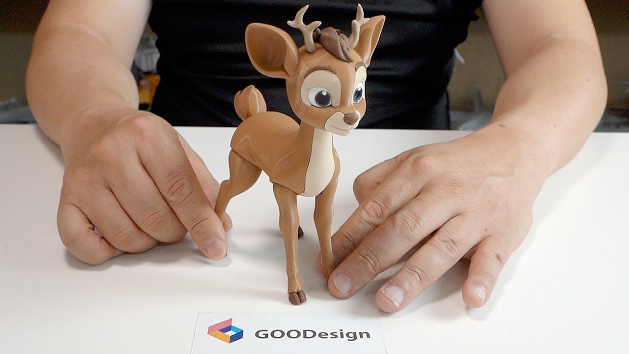 Adorable color modular Rudolph reindeer