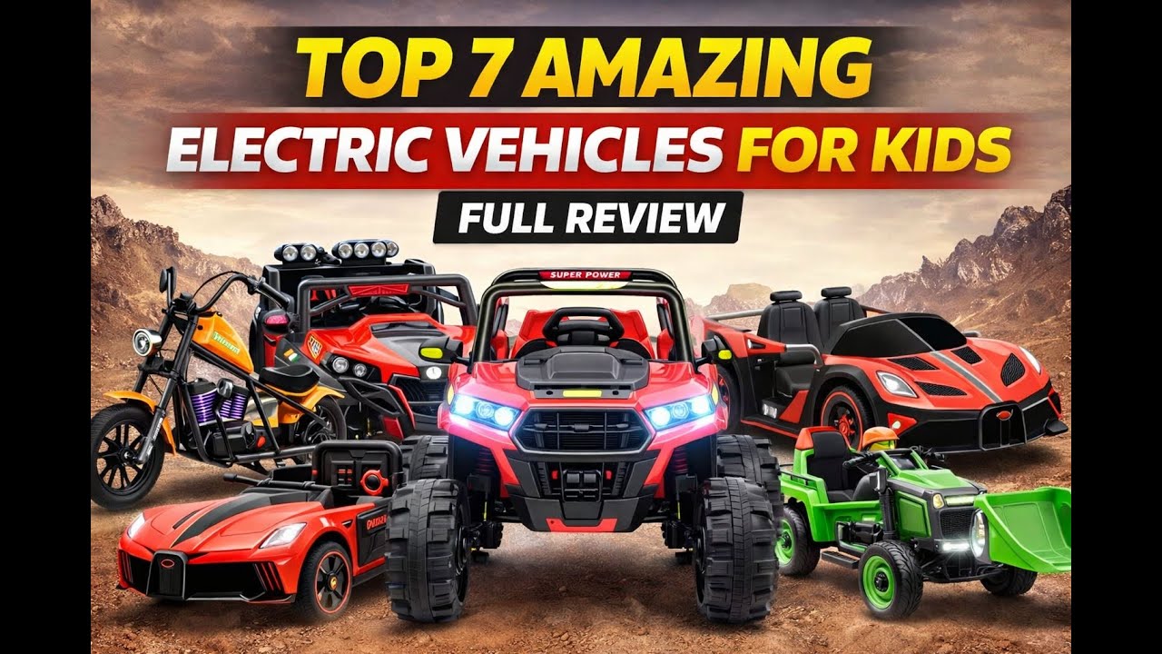 Top 7 Amazing Ride On Electric Vehicles For Kids With Remote Control