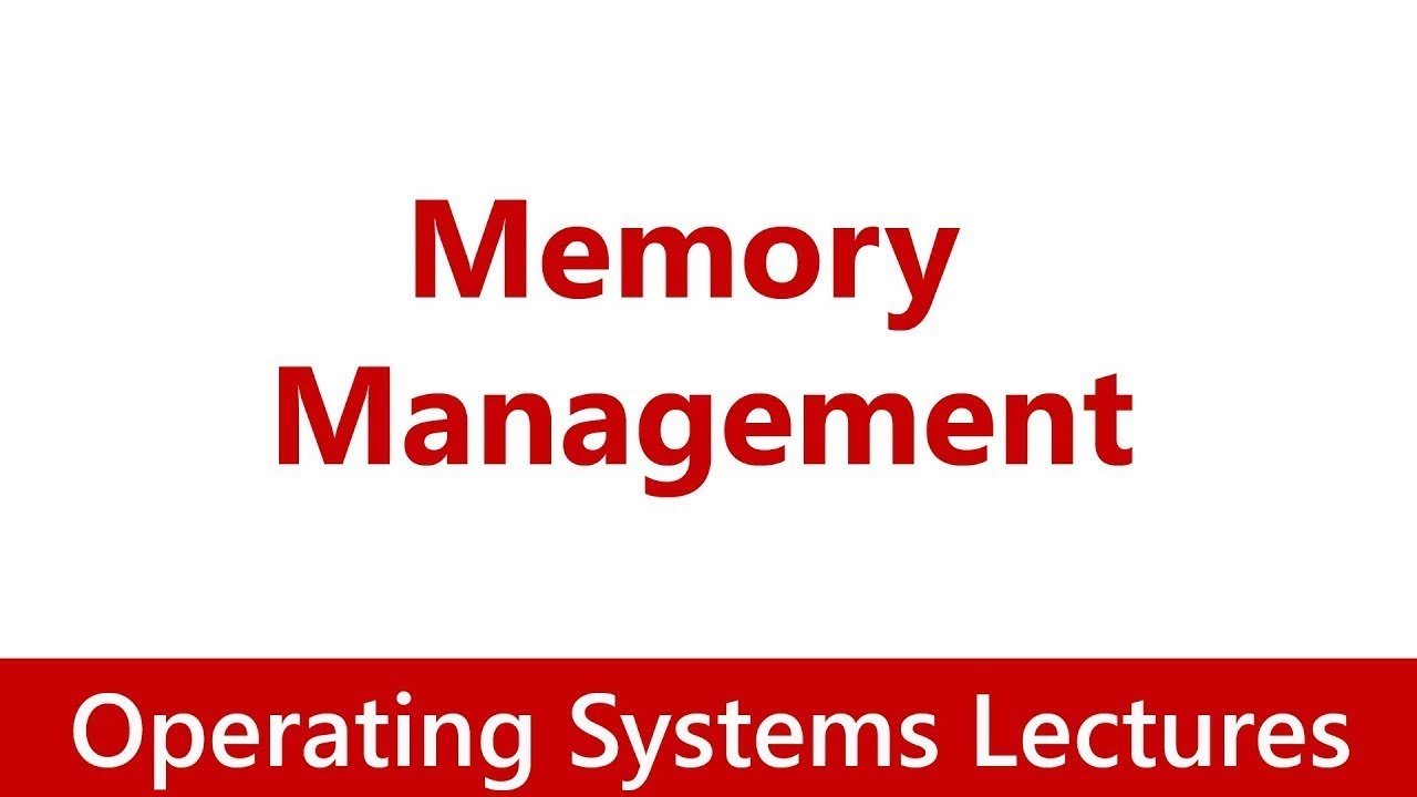 1-Basics of Memory Management