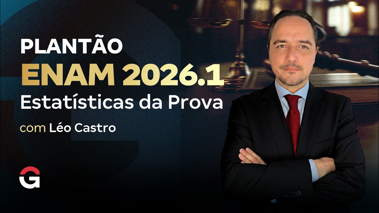 Plantão do ENAM 2026.1 | Estatísticas da Prova com Léo Castro