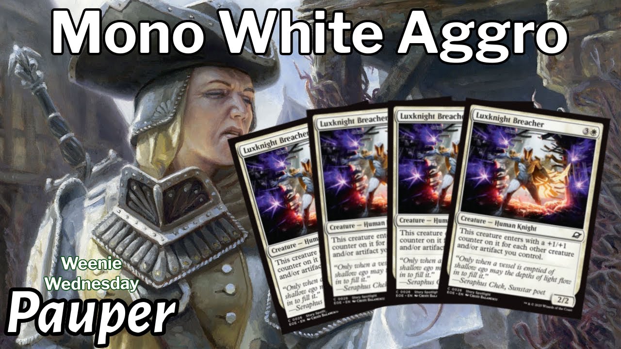 Luxknight Breacher Is the Secret Sauce for Mono White Aggro 🧪| Pauper | MTGO
