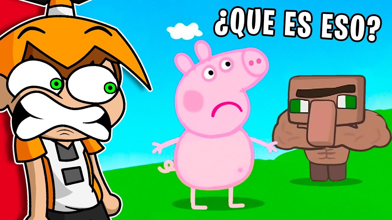 ¿PEPPA PIG ES PARA NIÑOS? 😱 Palmita REACCIONA a Peppa vs Minecraft Animation