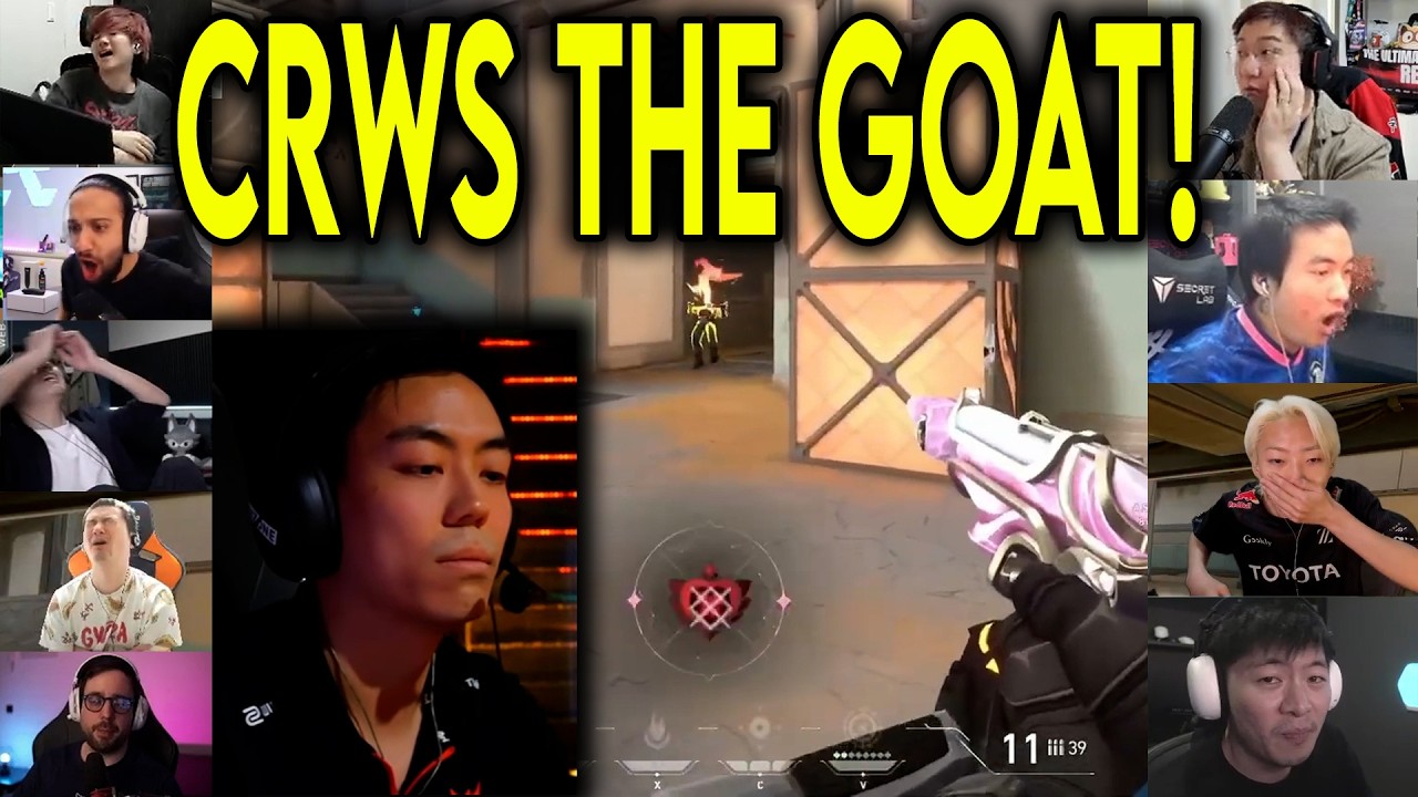 Valorant Streamers React To FS Crws HITTING A CRAZY 1v3 CLUTCH Against ZETA In VCT