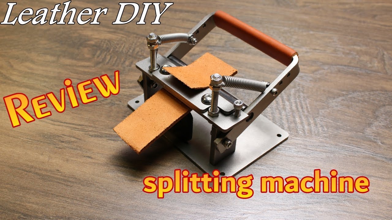 Review of the Leather Splitting Machine  / Skiver / Cutter - DIY Leather Craft - Leder Schälmaschine