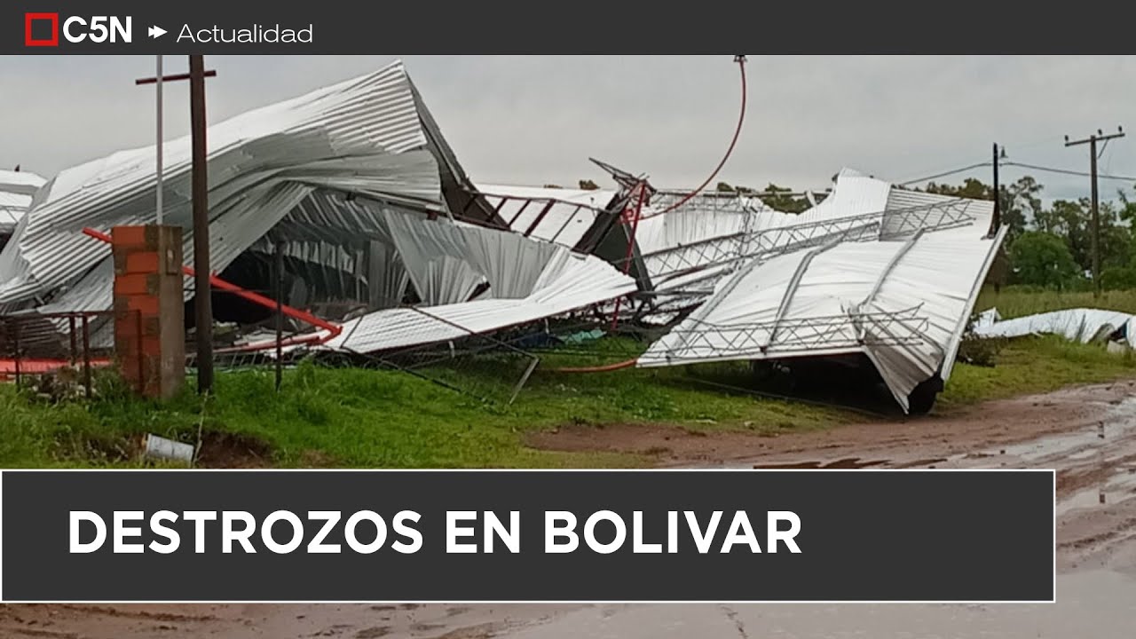 DEVASTADORA  TORMENTA en BOLIVAR: GRANIZO, TECHOS VOLADOS y ÁRBOLES CAIDOS