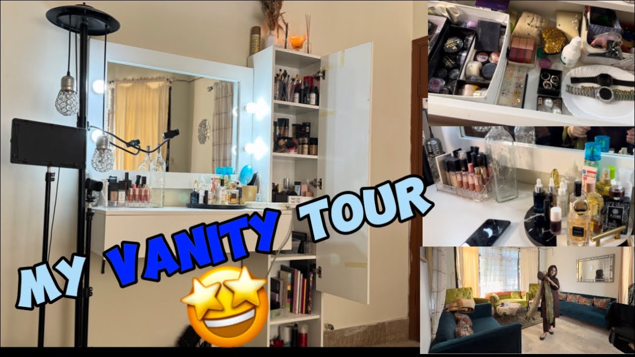 My Vanity Tour 🤗  Makeup Collection