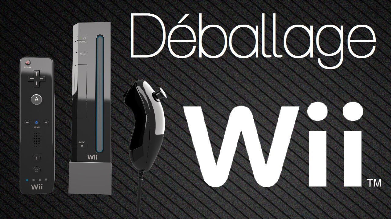 Wii Noire Déballage Français