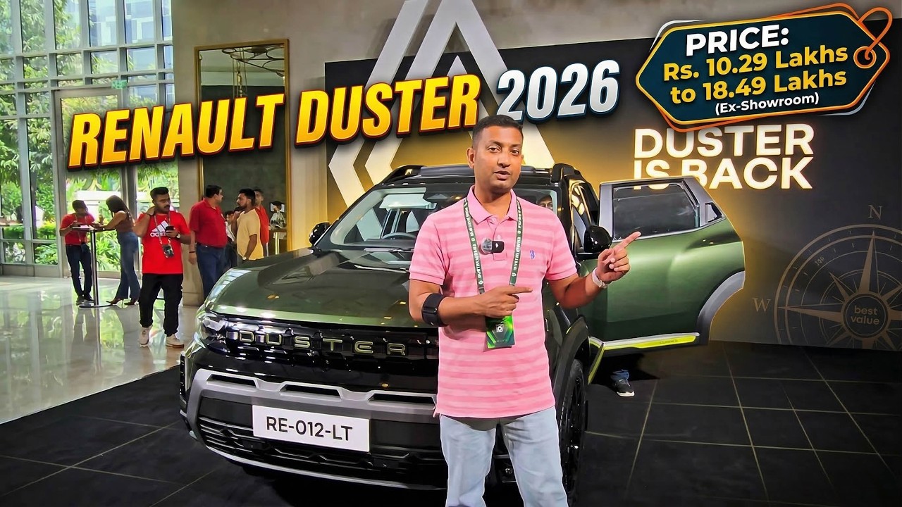 New Renault Duster Price in India 💰 ₹10.29L – ₹18.49L | Features, Variants & First Look