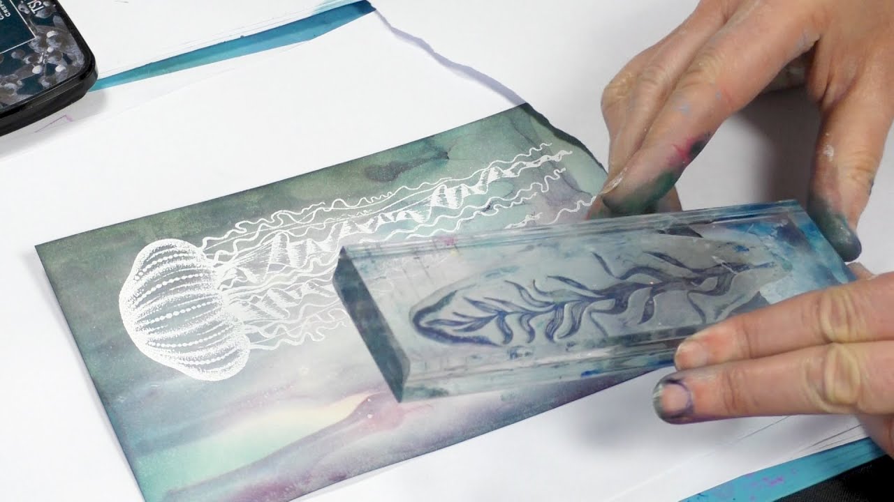 Jalandhar in a Purple Sea - A Lavinia Stamps Tutorial