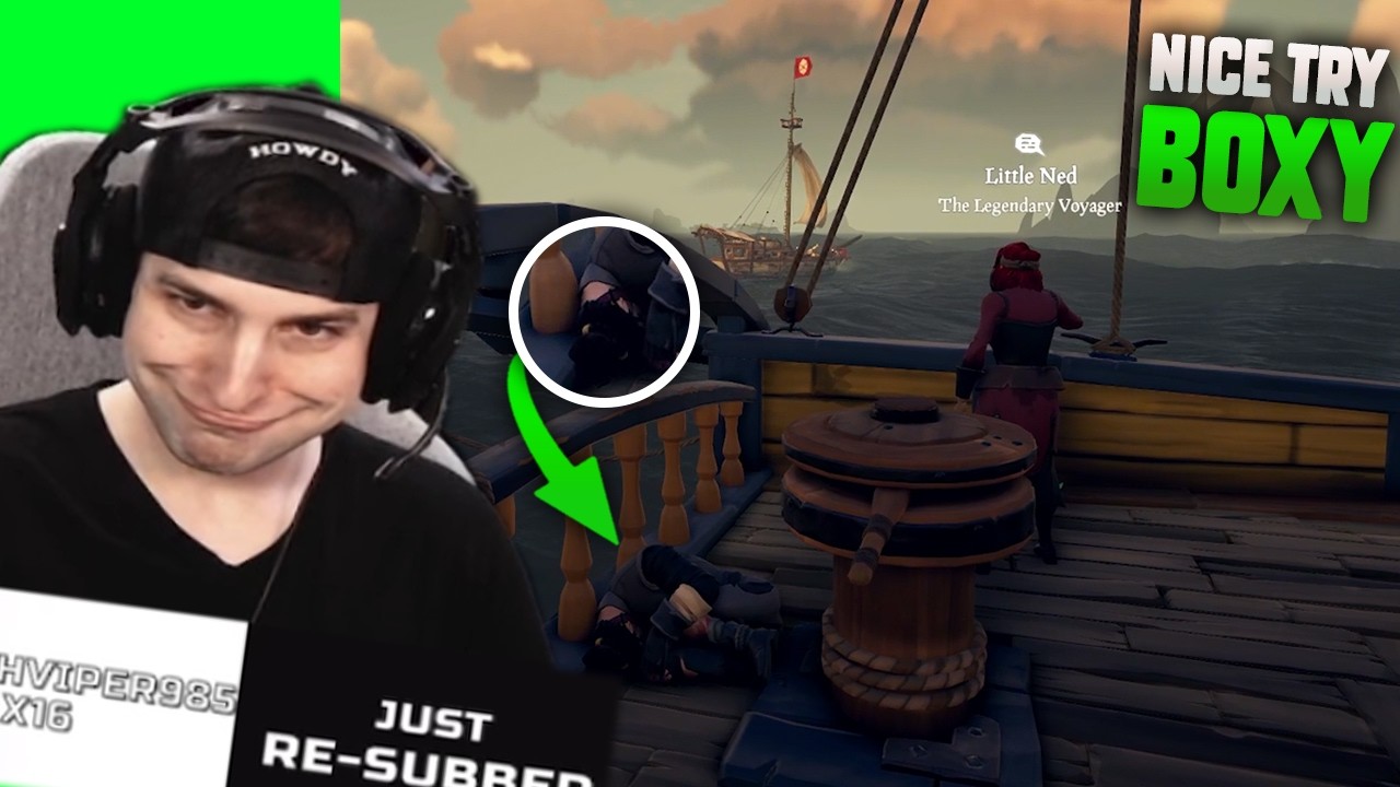 WHEN BOXY MAKES PIRATES MAD IN SEA OF THIEVES!!