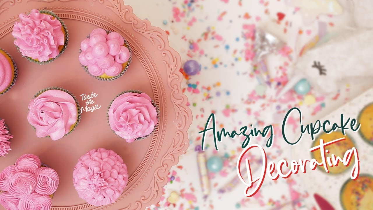 발렌타인데이 컵케이크 만들기, 윌튼깍지 활용법 | Amazing Cupcake Decorating #유니콘 #발렌타인 #초콜릿