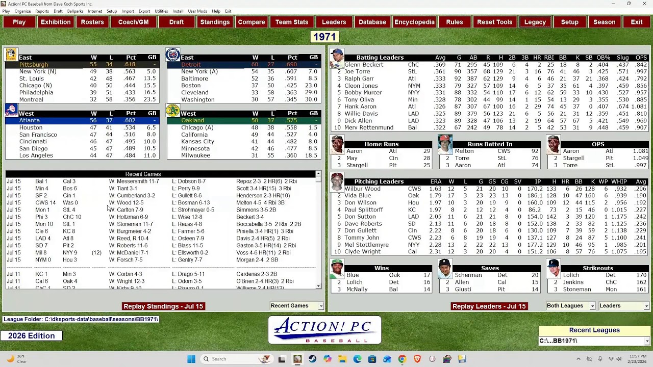 Pocket Pennant Run Baseball | New Superb Update!!
