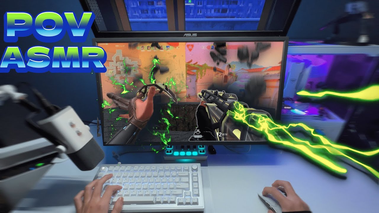 Monitor Arm Unboxing+valorant povASMR