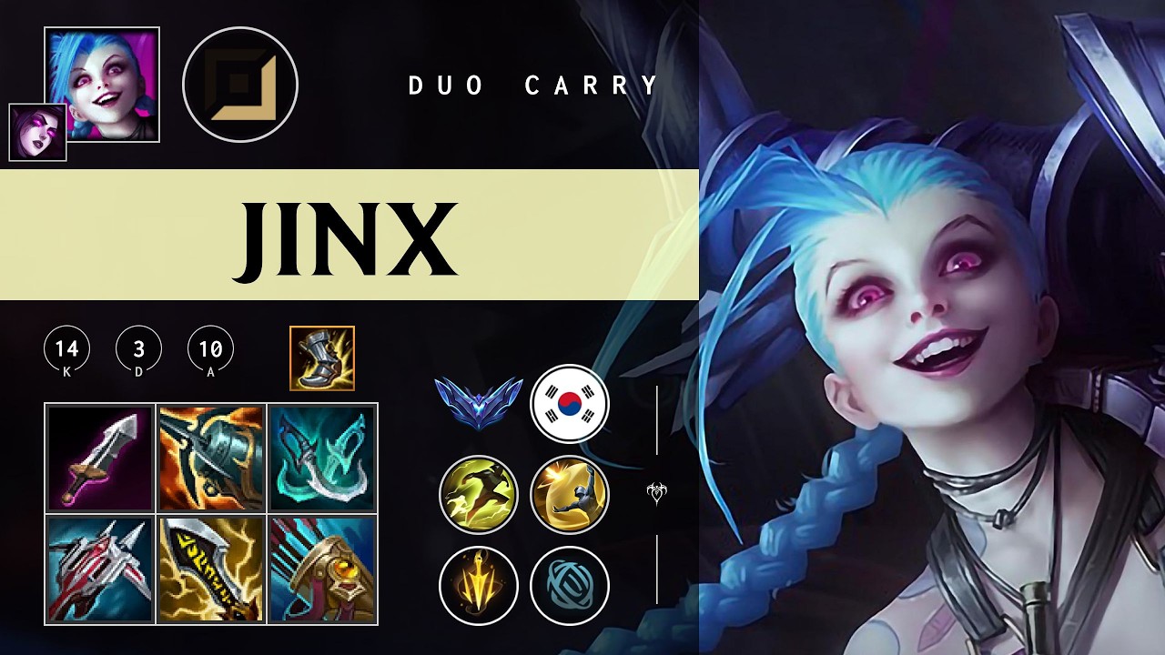 Jinx ADC vs Sivir - KR Diamond Patch 26.03