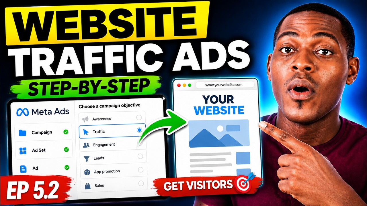 Facebook Ads Tutorial: How to Setup WEBSITE Traffic Ads