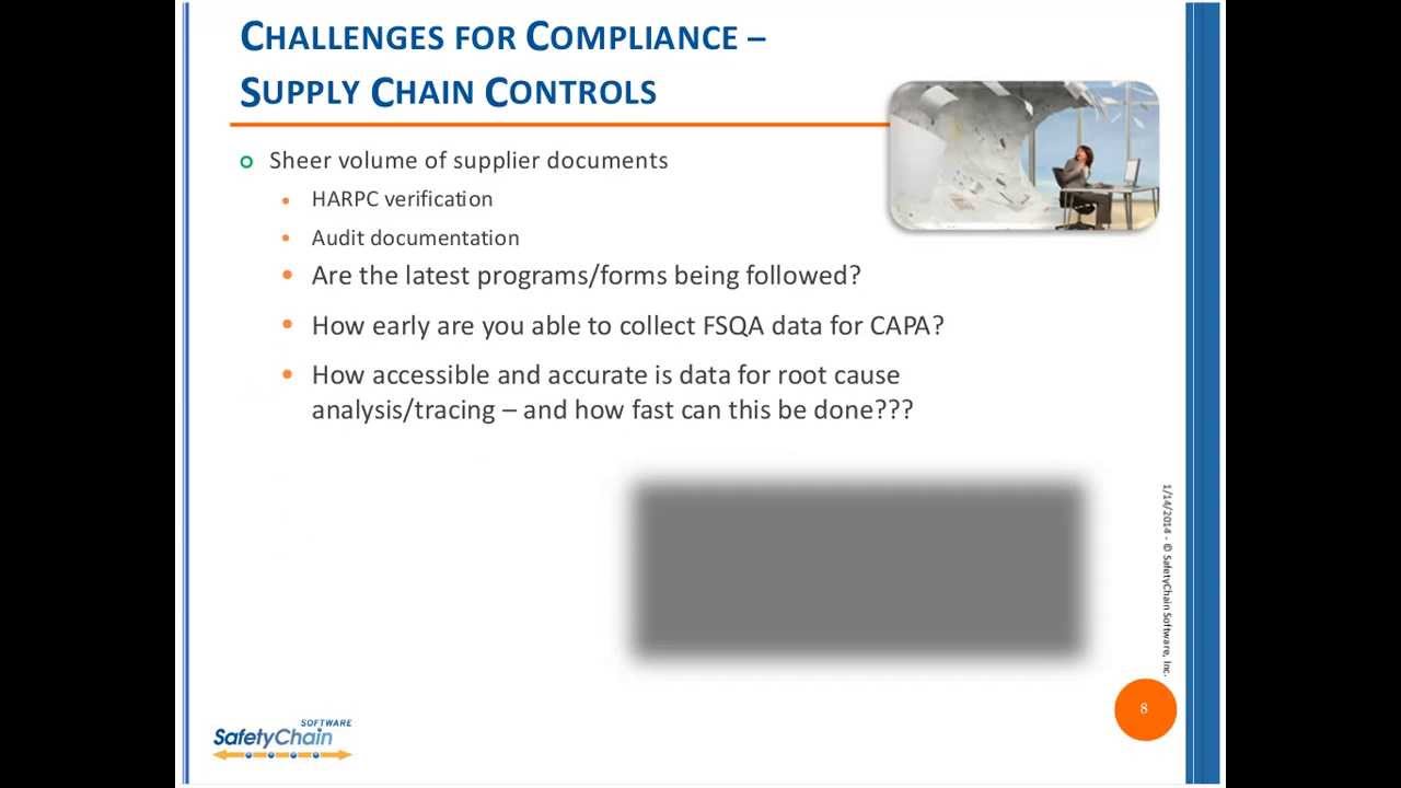 SafetyChain Software - How to Automate FSMA Supply Chain Controls & Recall Best Practices