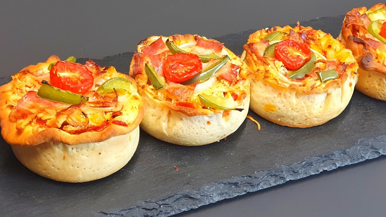 MINI PIZZA ESTILO CHICAGO - EXTREMAMENTE DELICIOSA - FÁCIL - Luzia Oliveira.