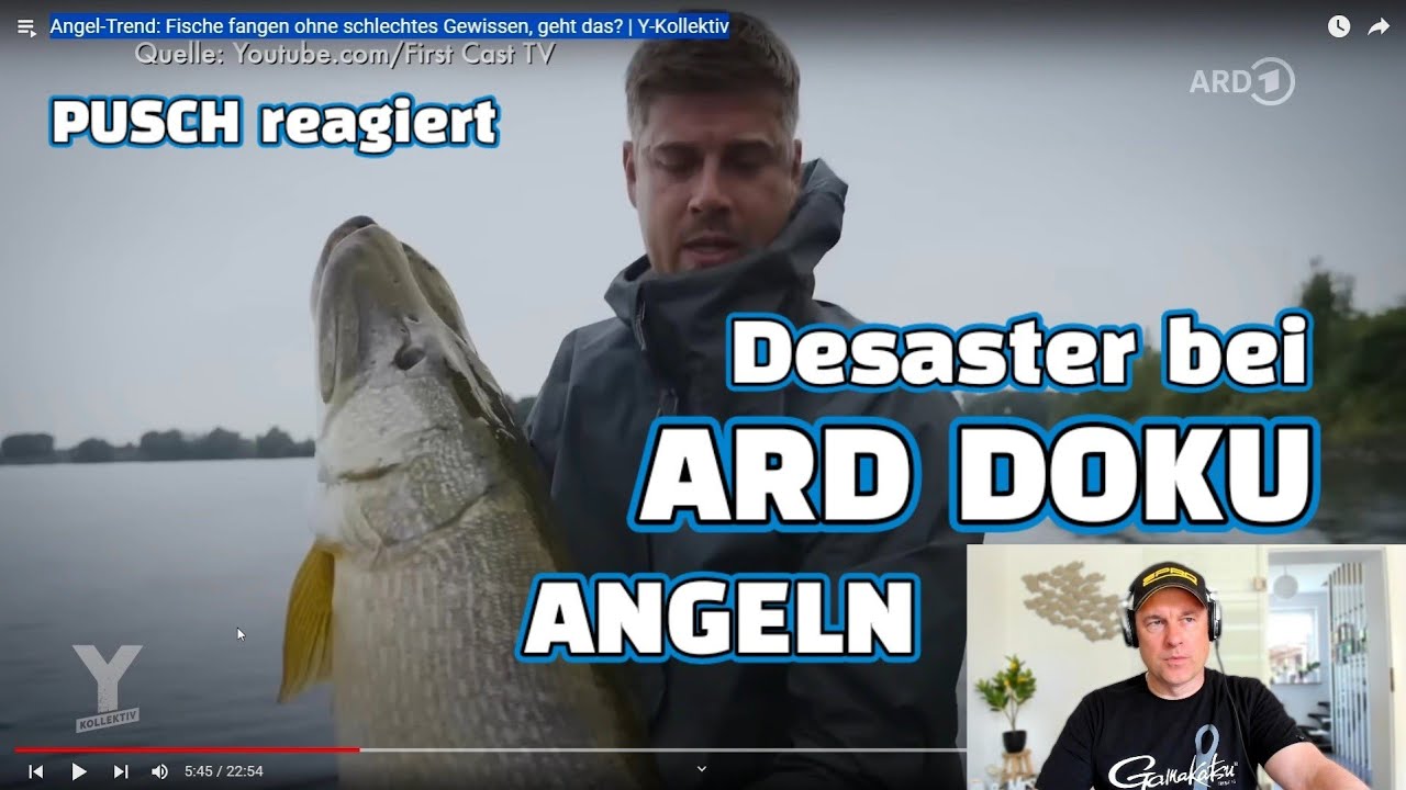 Desaster bei Angel Doku! Pusch reagiert auf ARD Sendung Fische angeln...😱 |Y-Kollektiv
