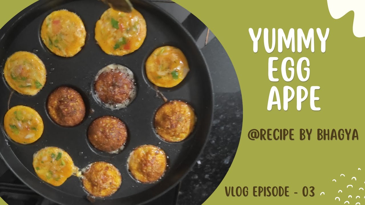 #recipeoftheday #vlog  Episode 03   Yummy Egg Appe😋😋😋
