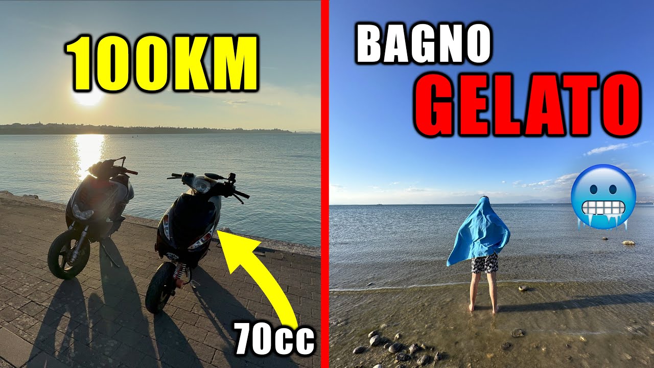 100 KM PER UN BAGNO GELATO🥶!  (con un 70cc)