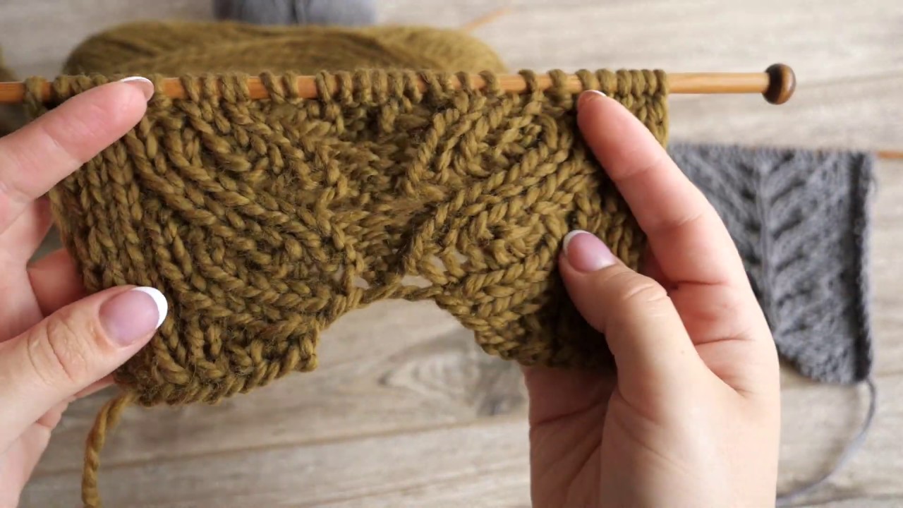 Узор «Ложная двойная коса спицами» спицами | «False Cables» knitting pattern