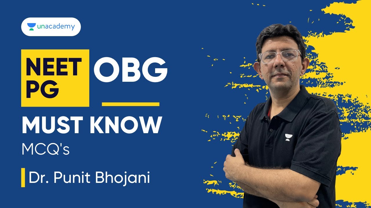 NEET PG 2023, Must Know OBG MCQs | Dr. Punit Bhojani