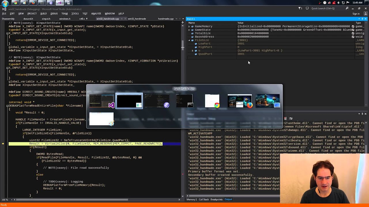 Handmade Hero Day 015 - Platform-independent Debug File I/O