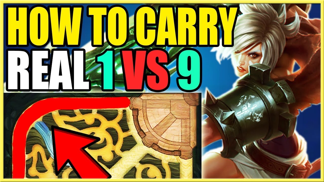 How to HARD CARRY Games From The Top Lane! (REAL 1 VS 9)