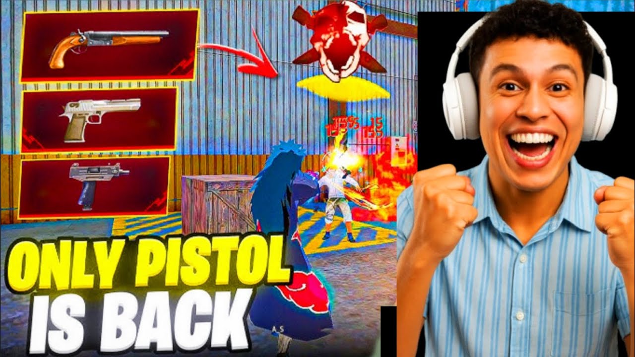 Only Pistol Challenge in Lone Wolf | Intense 1v1 Gameplay 🔥 Free Fire | 