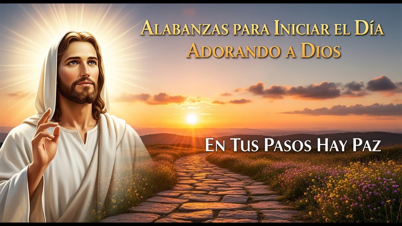 Alabanzas para Iniciar el Día Adorando a Dios ☀️ En Tus Pasos Hay Paz