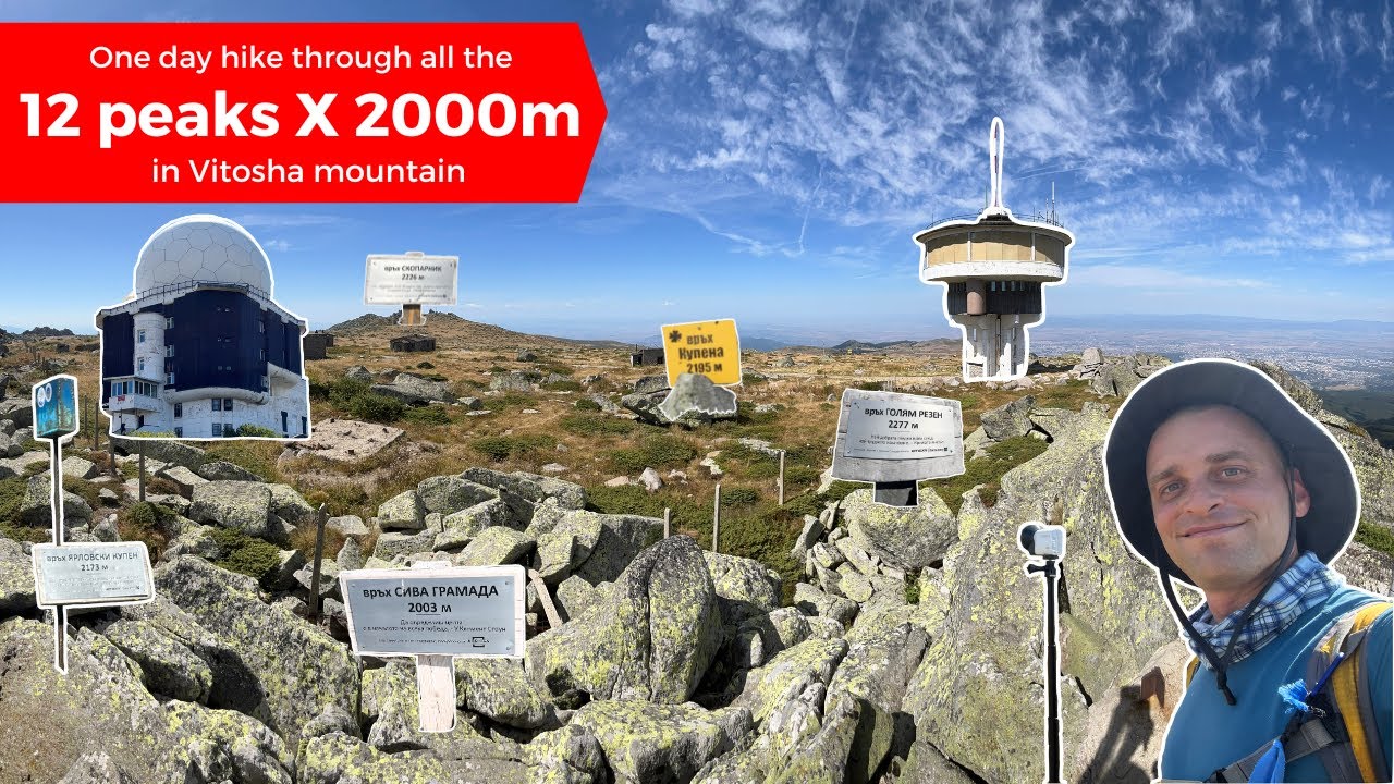 🥾 Climbing all 12 peaks above 2000m in Vitosha mountain in one day ⛰️ part 1️⃣ FULL WALKTHROUGH POV